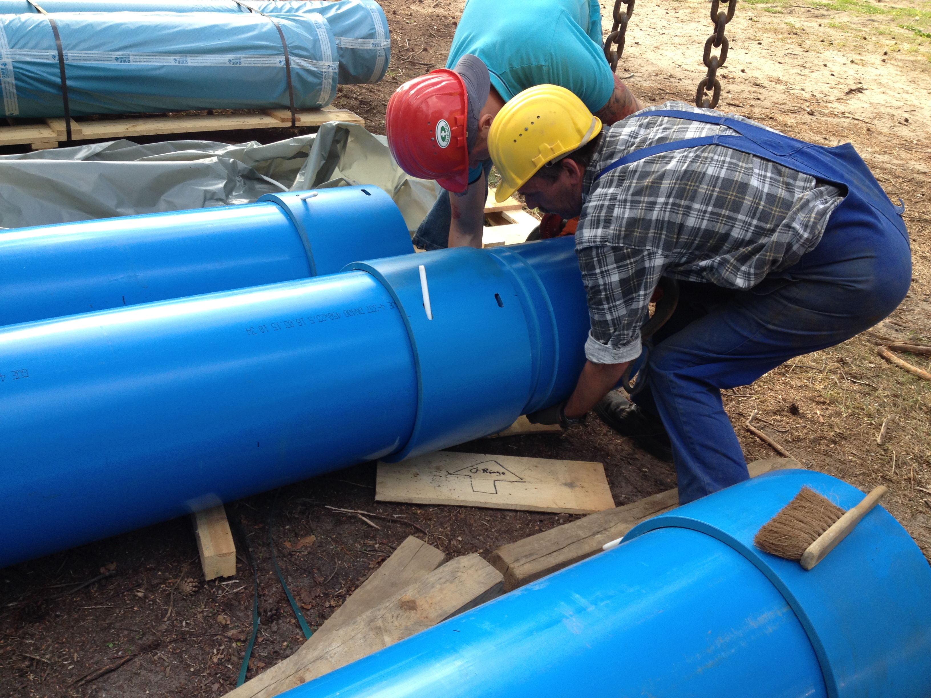 Installation of PVC Noresta in a deferrization and demanganization plant