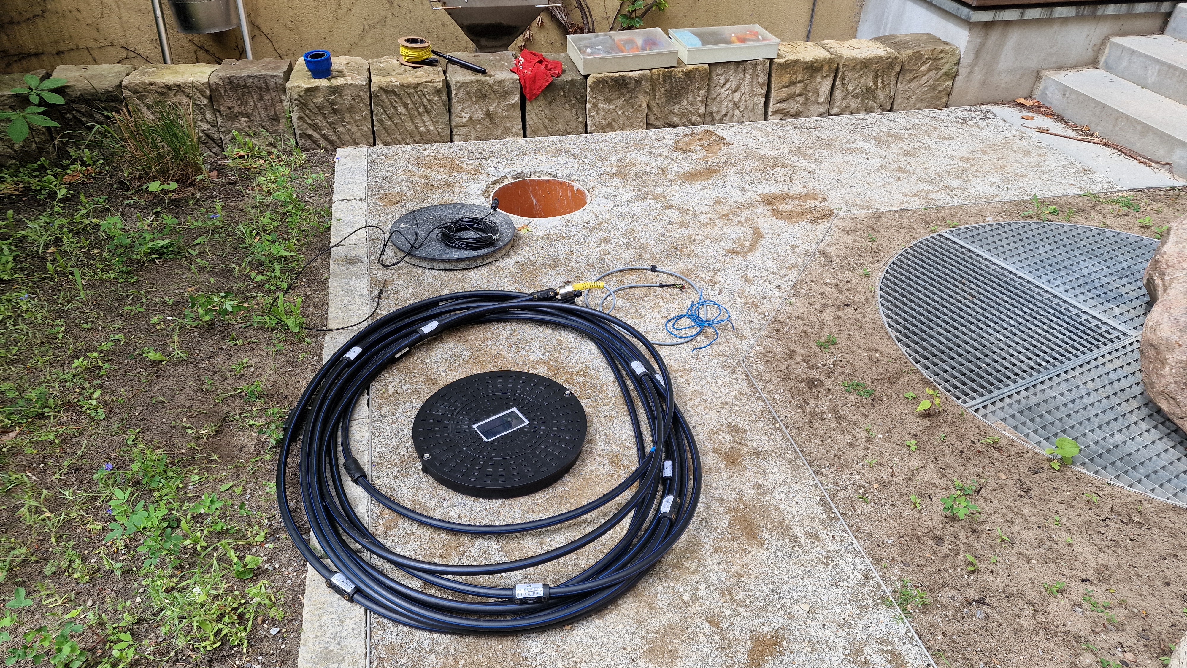 Einbau der Geothermischen Messkette GeoTrace®