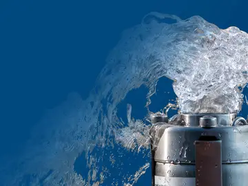 Unterwasserpumpe für den Brunnenbau